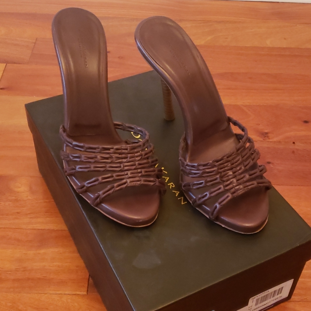 Donna Karan Collection brown slide